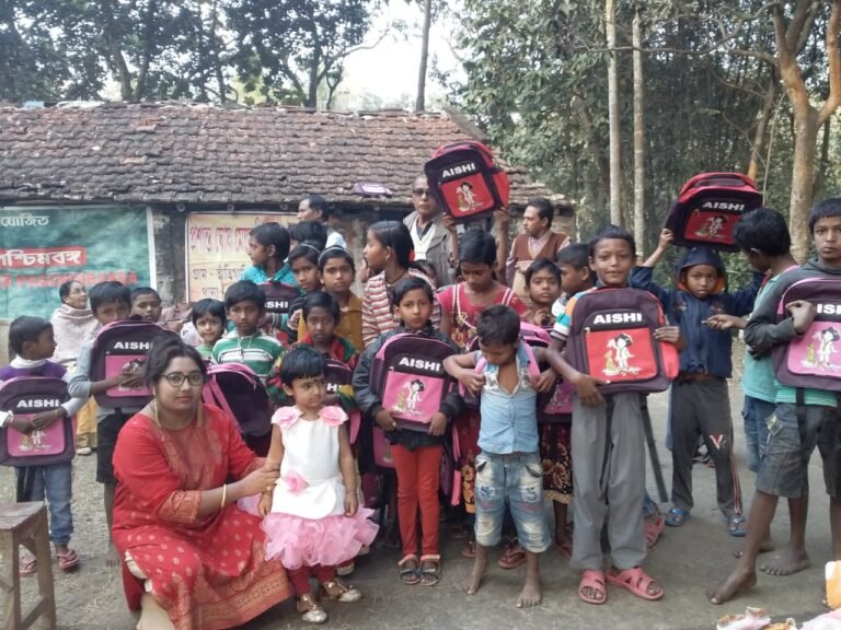 KCSSR distributed school bags among the distressed students