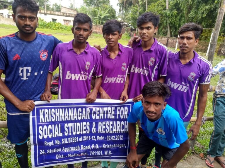 Team Kcssr Participated a big knockout football tournament at Krishnanagar Tantipara Mistri math