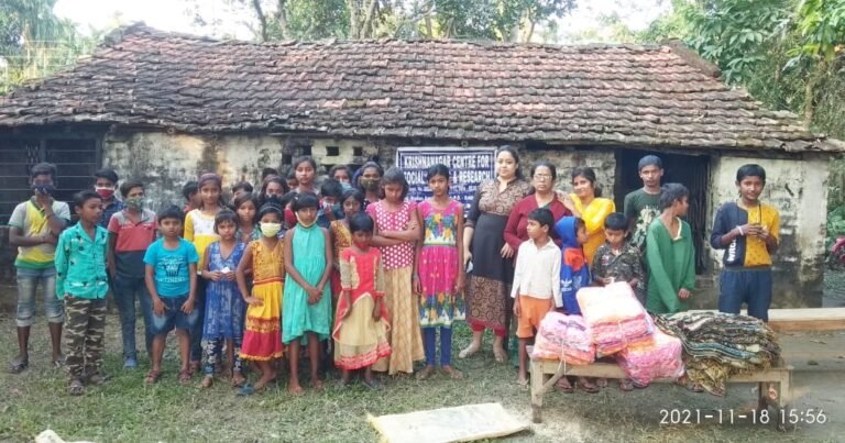 KCSSR distributed winter clothes among the poor students of Shimurali Chowmatha